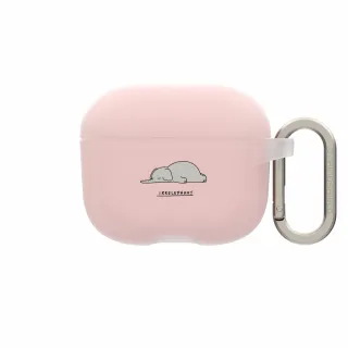 【RHINOSHIELD 犀牛盾】適用AirPods Pro 3/2/Pro/第4/3/2/1代防摔耳機保護殼/大象(ilovedoodle)