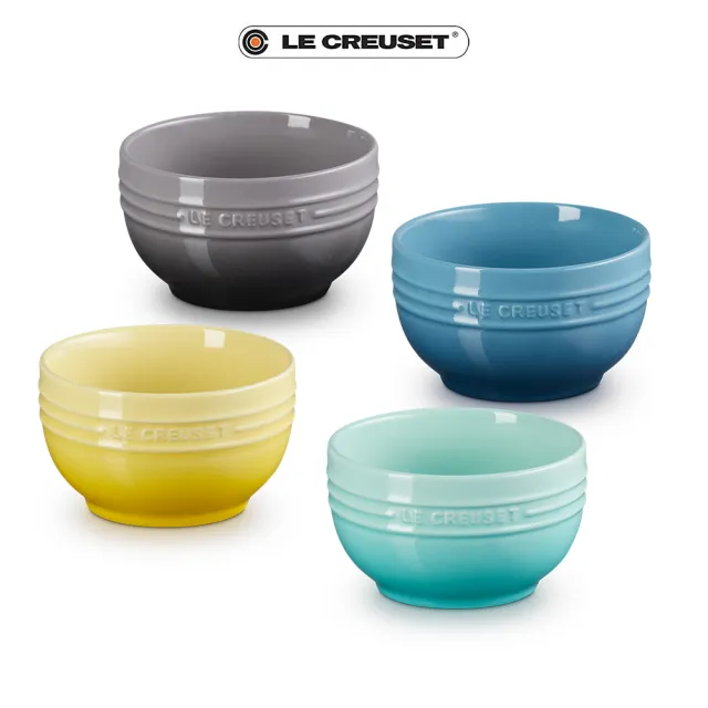【Le Creuset】瓷器輕虹霓彩系列湯碗500ml(9色選1)