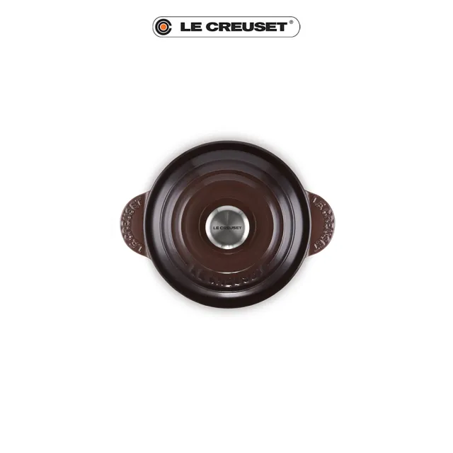 【Le Creuset】琺瑯鑄鐵萬用窈窕鍋18(巧克力棕-鋼頭)