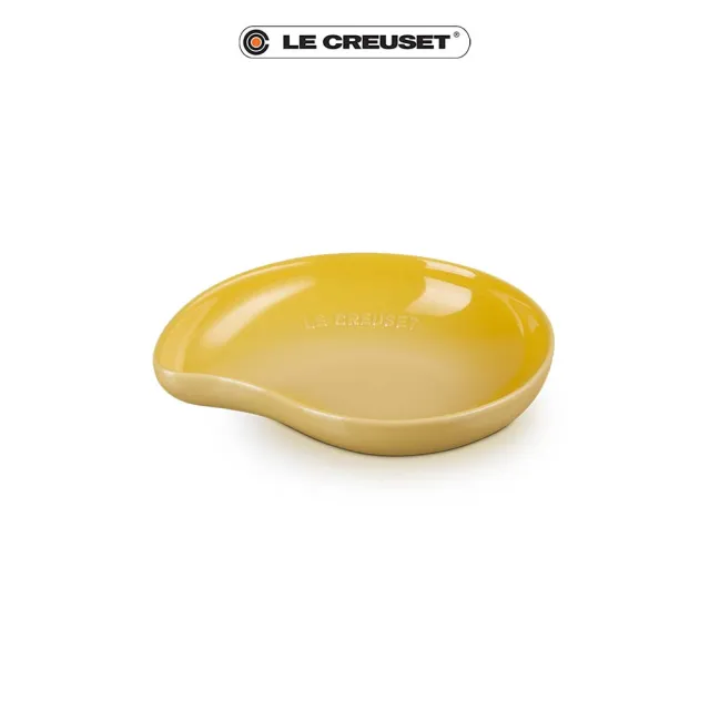 【Le Creuset】繁花系列瓷器葉形盤20cm(溫桲黃)