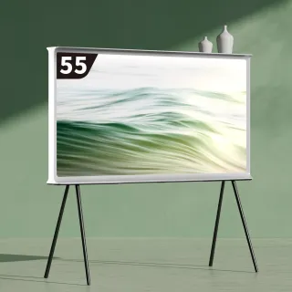 【SAMSUNG 三星】55型4K HDR The Serif QLED風格顯示器 55LS01D(QA55LS01DAXXZW)