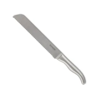 【Le Creuset】大馬士革鋼麵包刀 20cm(不鏽鋼柄)