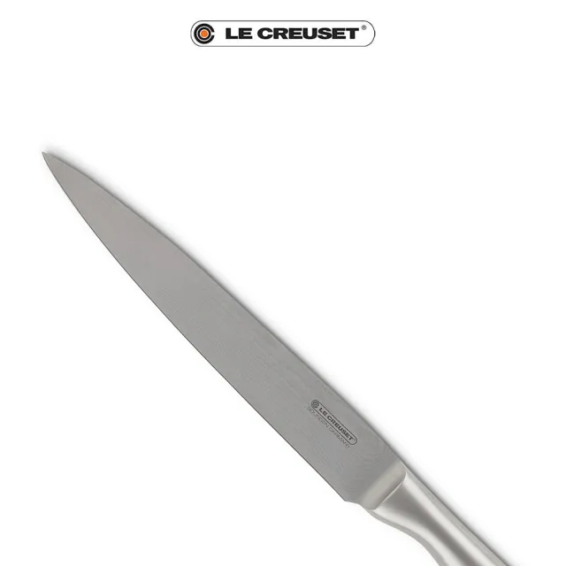 【Le Creuset】大馬士革鋼切肉刀 20cm(不鏽鋼柄)