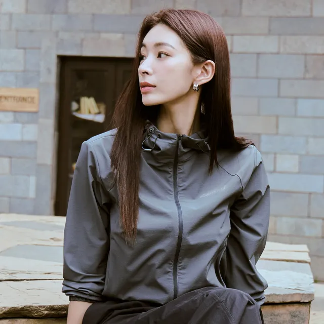【Discovery Expedition】Freshvent 女版拉練外套 機能外套(DWTR43051-GRD)
