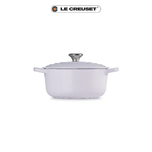 【Le Creuset】典藏琺瑯鑄鐵鍋圓鍋 20 cm(柔粉紫)