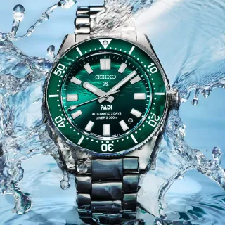 【SEIKO 精工】Prospex PADI特別款 三日鍊 綠色海洋 1965年潛水機械錶 畢業禮物 送禮(SPB501J1/6R55-00N0G)
