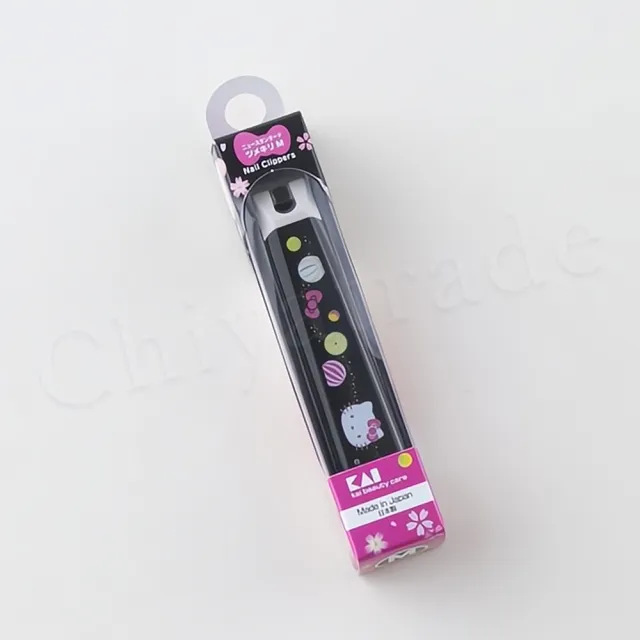【KAI 貝印】日本限定 Hello Kitty凱蒂貓 鍛造不鏽鋼 抗菌加工 高質感指甲剪 指甲刀(含指甲集屑盒+銼刀)