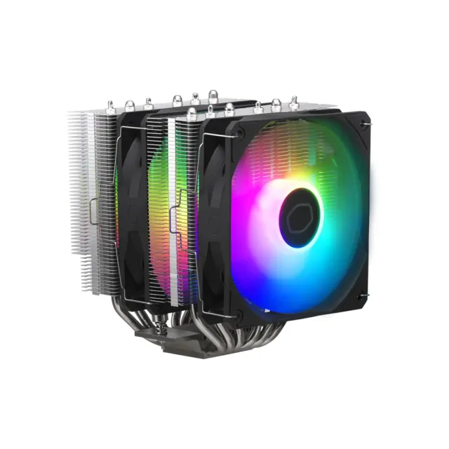 【Cooler Master 酷碼】Hyper 620S 散熱器/6導管/雙塔雙扇/高15.5/自帶ARGB(可控)