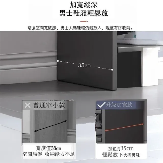 【BELLAEVEN】大容量鞋櫃(全家男女鞋櫃 六層鞋櫃 玄關櫃 鞋架 隔間櫃 兩門抽屜 收納櫃)