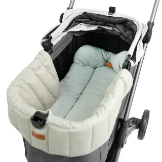 【IBIYAYA 依比呀呀】軟綿眠雙面寵物推車墊套組-泰晤士綠/岩棕(M尺寸)