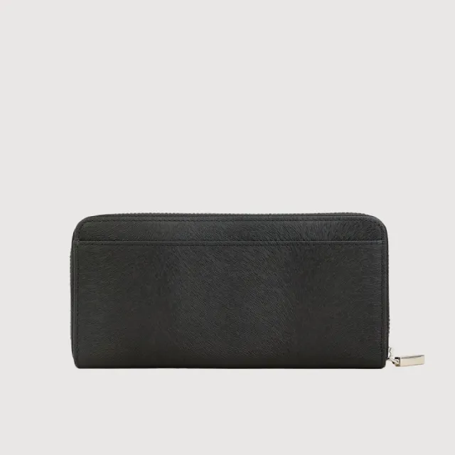 【BRAUN BUFFEL 德國小金牛】凱瓦 13卡拉鍊長夾-黑色(BF860-602-BK) 錢包送禮推薦
