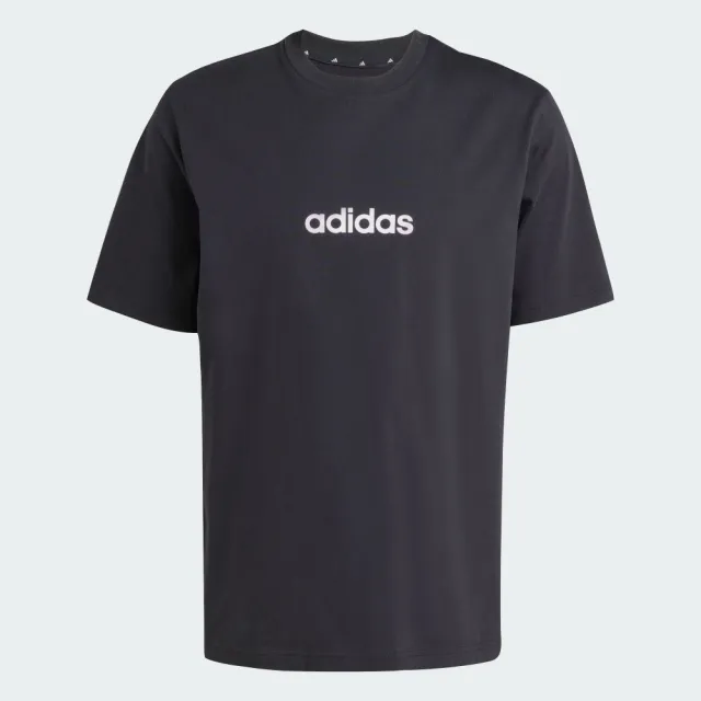【adidas 愛迪達】ESSENTIALS LINEAR 短袖上衣 T恤 男 JE8993