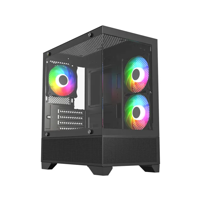 【技嘉平台】i5六核GeForce RTX 3050{黑肩鳶J2FB}電競電腦(i5-12400F/H610/16G/512G)