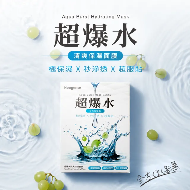【Neogence 霓淨思】新版 極透光亮水嫩組(淡斑精華30ml+超爆水面膜5片+水光面膜5片+化妝水100ml)