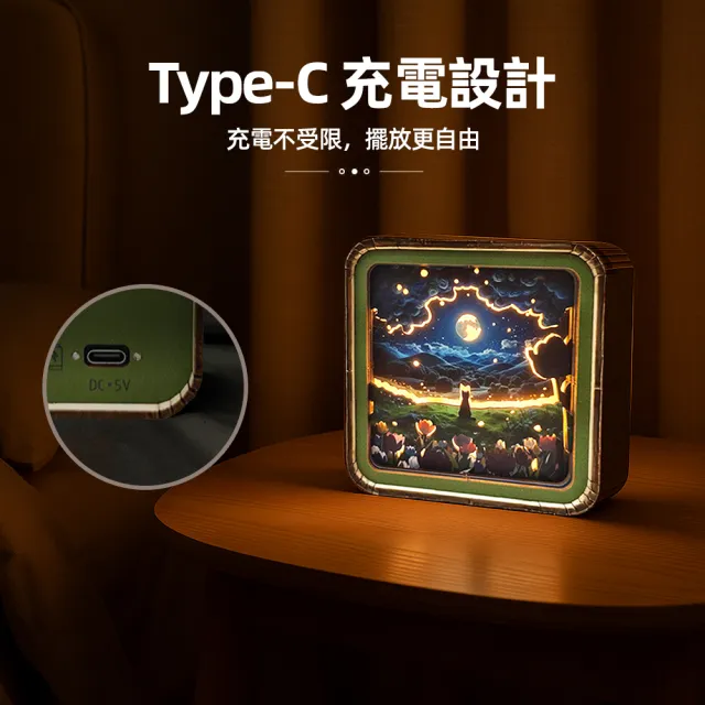 【上手家居】3D拼圖夜燈手做材料包(diy材料包/diy手作/手工材料包)
