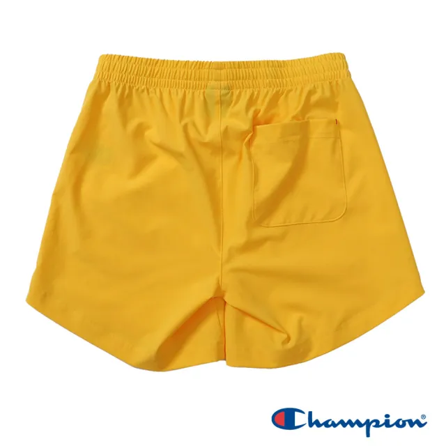 【Champion】官方直營 女款-SPORTS 素面運動短褲-黃色(CW-BS501-748)