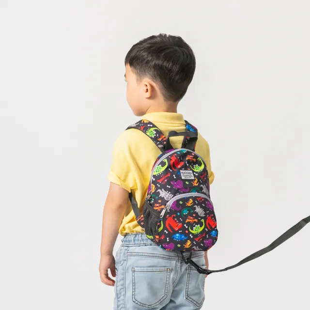【HUGGER】防走失背包-多色(附可拆卸防丟牽繩、前胸扣、學齡前小朋友幼兒外出學步輕量可愛寶寶包包)