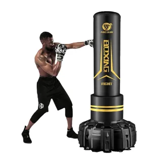 【愛倍健】拳擊沙袋 立式沙袋 訓練柱 沙包 不倒翁(1.7米拳擊柱 可調節腰靶 吸盤底座 可注水灌沙)