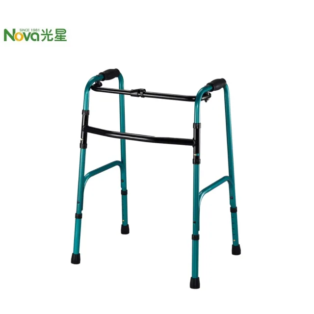 【助行器】銀霧黑標準型(#助行器老人四腳助步器#老人扶手架#輔助行走復健#走路專用拐杖)