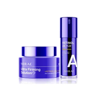 【MIRAE 未來美】超級A醇緊緻透亮精華3X升級版+超級A醇緊緻透亮霜(超級A醇緊緻透亮精華3X升級版+繃繃霜)