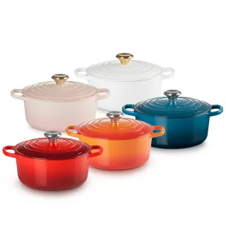 【Le Creuset】典藏琺瑯鑄鐵鍋圓鍋24cm(多色選1)
