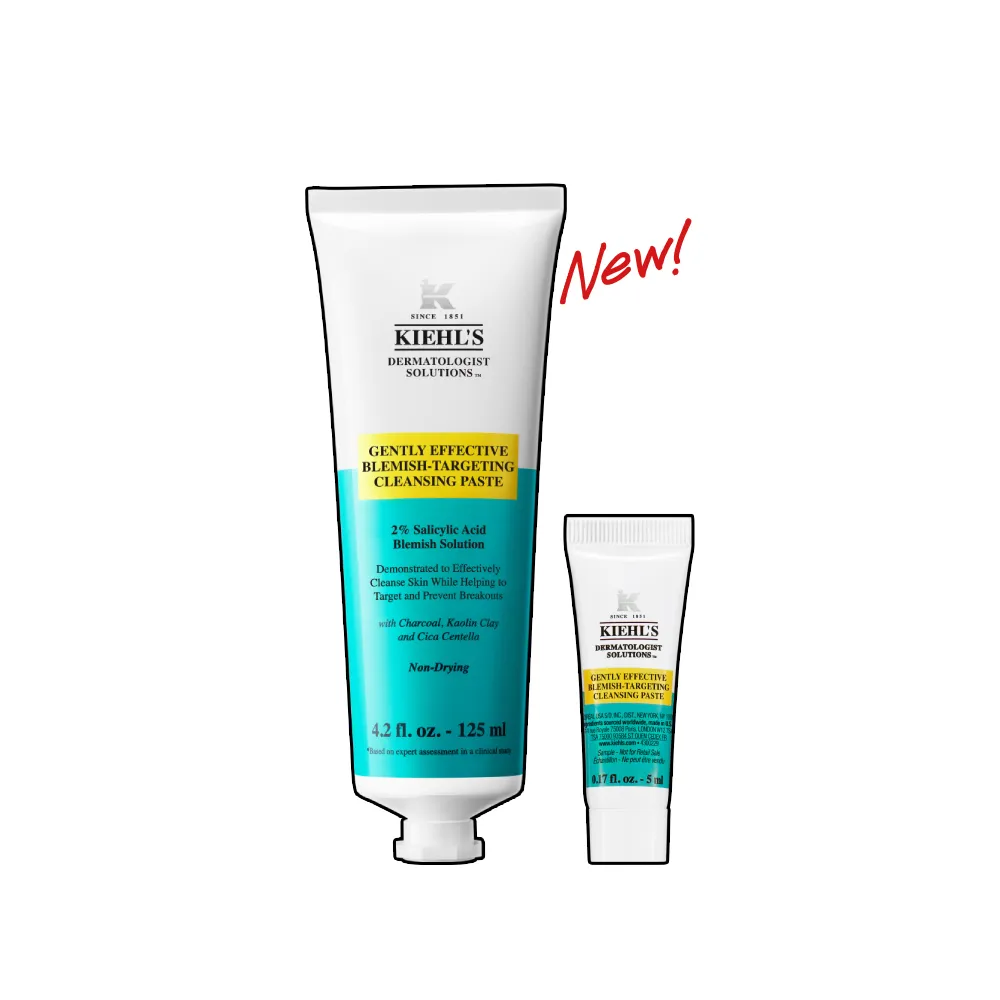 【Kiehl’s 契爾氏】官方直營 2%水楊酸三合一淨痘潔膚乳125ml(Kiehl’s/新品上市/抗痘/減少痘痘粉刺)