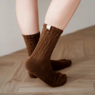 【FOOTER】Soft 雲朵皺皺襪(N202-瑪奇朵)