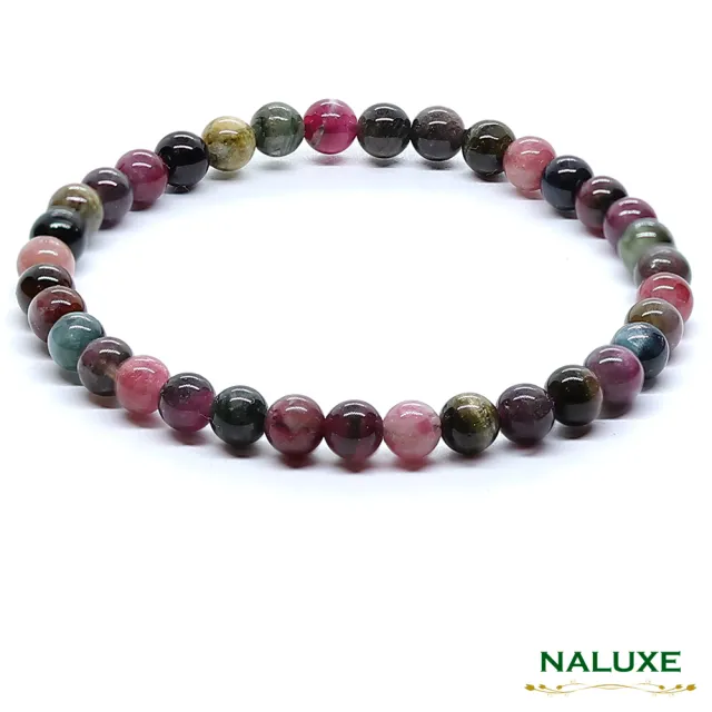 【Naluxe】老礦濃郁碧璽 開運手鍊 細緻款(避邪保護|招財轉運|淨化負能量|平衡情緒|提升人緣)
