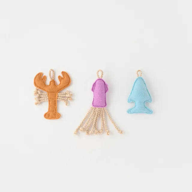 【MUJI 無印良品】限定/貓用玩具/逗貓棒/海洋生物(蝦/螃蟹)