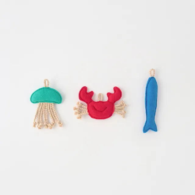 【MUJI 無印良品】限定/貓用玩具/逗貓棒/海洋生物(蝦/螃蟹)