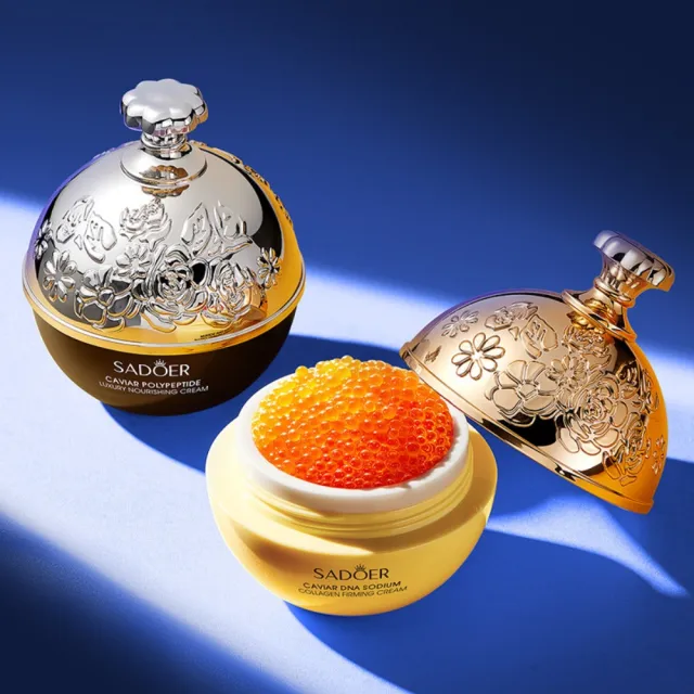 【iBloom】SADOER魚子醬多肽CAVIAR+素顏霜-2入組(保濕 乳液 乳霜)