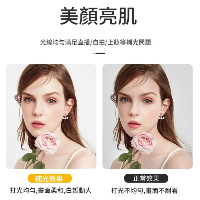 【CYKE】Magsafe磁吸環形雙色溫手機自拍補光燈 便攜折疊手機直播美顏燈 美妝燈 拍照神器