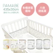 【PAMABE】透氣床圍防護墊-435x30cm(新生兒護欄/嬰兒床圍防護墊/防撞/防手腳叉出受傷)