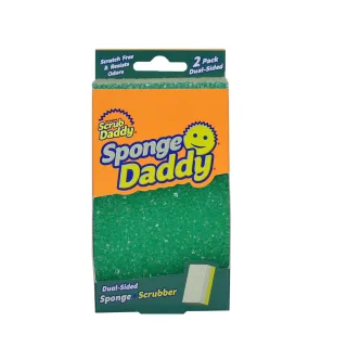【Scrub Daddy 微笑老爹】雙面小妹菜瓜布(彩色2入-顏色隨機)