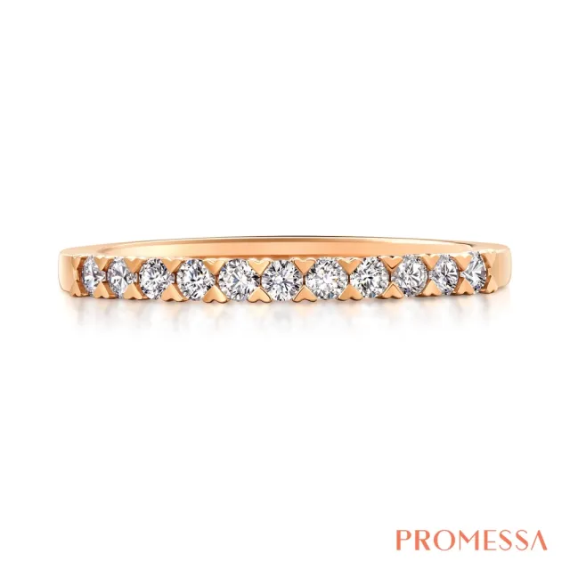 【PROMESSA】星宇系列 23分 18K玫瑰金鑽石戒指/線戒(女戒)