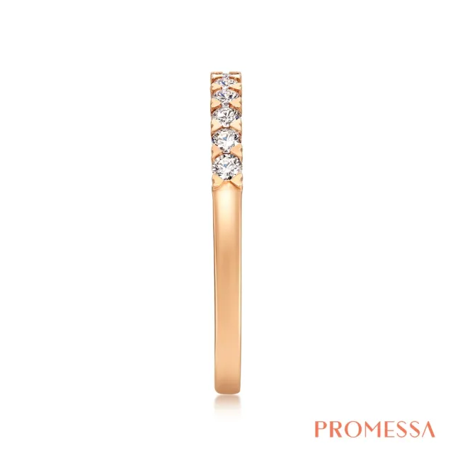 【PROMESSA】23分 星宇系列 愛環繞 18K玫瑰金鑽石戒指/線戒