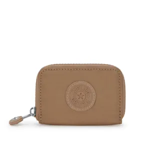 【KIPLING官方旗艦館】棕褐色拉鍊零錢包-CASH BUDDY