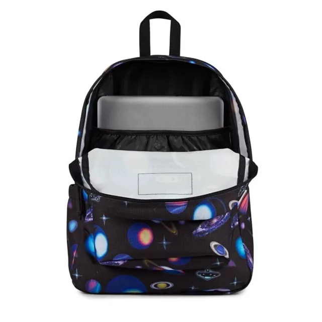 【JANSPORT】雙11 Superbreak Plus 後背包 運動包 雙肩背包 黑(JS0A4QUELJ6)