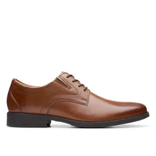 【Clarks】男鞋 Whiddon Plain 寬楦設計素面德比鞋 皮鞋(CLM52919D)