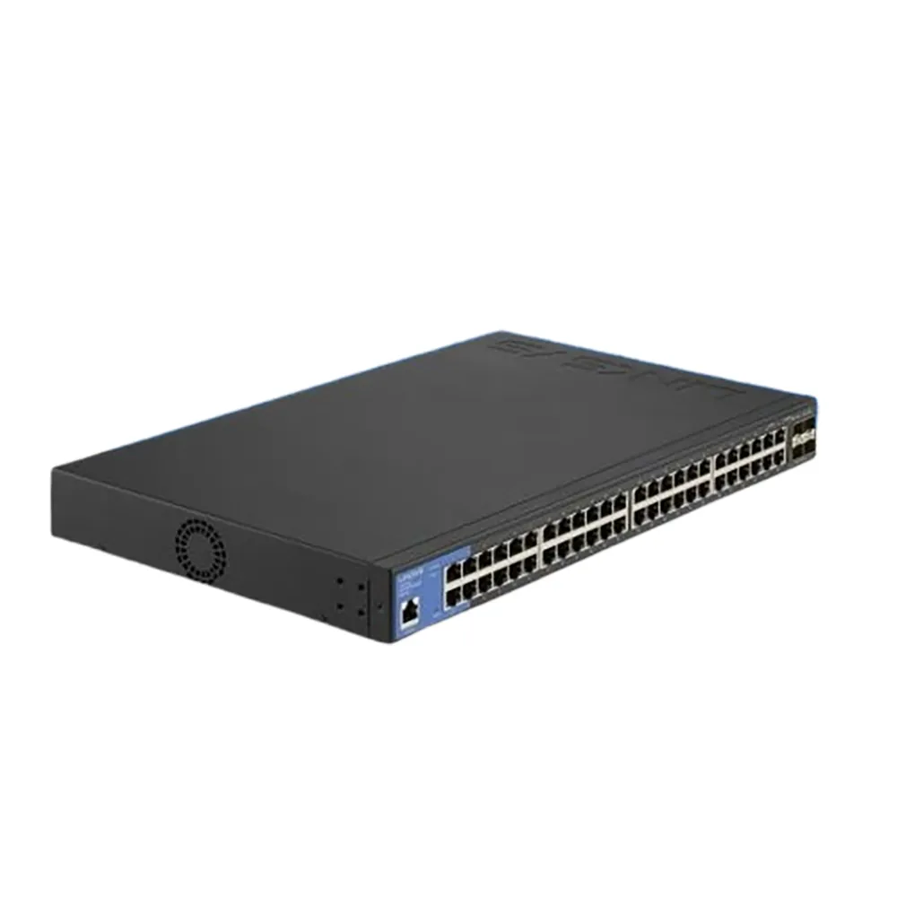 【Linksys】48埠GE+4埠10G SFP+ L2管理型 Gigabit 超高速乙太網路交換器_鐵殼(LGS352C-TW)