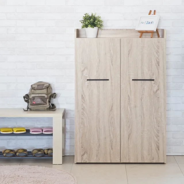 【TZUMii】專人配送組裝-馬可拉門式鞋櫃 玄關櫃 免組裝 專人安裝(收納櫃 兩門鞋櫃)