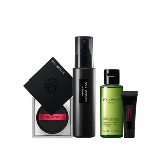 【植村秀】官方直營 無極限定妝雙星組(Shu uemura/輕蜜粉+定妝噴霧)