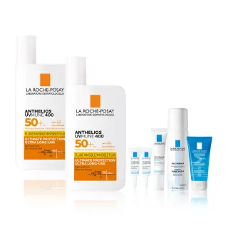 【理膚寶水】最強防曬雙星組★安得利清爽極效夏卡防曬液50ml*2_I(防水防汗)