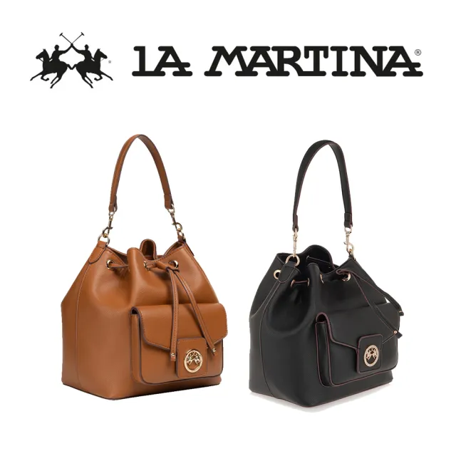 【LA MARTINA】雙11 直播限定 義大利原裝進口 限量3折 頂級皮革桶包手提包肩背包 1813P 全新專櫃