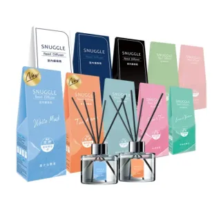 【SNUGGLE】香氛室內擴香瓶 100ml(雪松/小蒼蘭/白茶/茉莉/檸檬馬鞭草/白麝香/綠茶/玫瑰 8款任選)