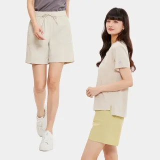 【Hang Ten】女裝-RELAXED FIT泡泡紗抽繩寬鬆短褲(多色選)
