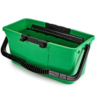 【Unger 安佳】玻璃清潔水桶12公升-附瀝水篩子.工具架(unger清潔水桶)