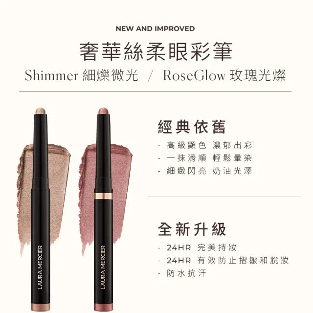 【LAURA MERCIER 蘿拉蜜思】奢華絲柔眼彩筆超殺組(MOMO獨家)