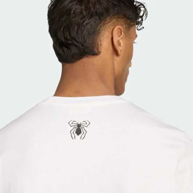 【adidas 愛迪達】M Spiderman T-s 男 T恤 運動上衣 休閒短袖 蜘蛛人 白 亞版(JW8842)