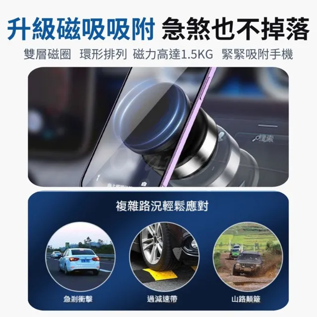 【小米】電動真空吸附手機支架(車用手機架 磁吸手機架 magsafe 磁吸支架 真空吸附)
